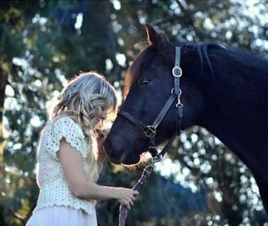 Kristen O'Connor with her horse